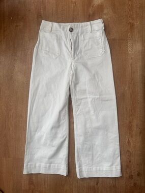 Maeve The Colette White Wide-Leg Pants size 28 never worn